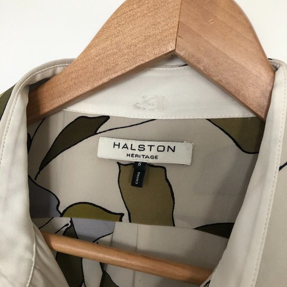 Halston asymmetrical silk dress - Picture 3 of 6